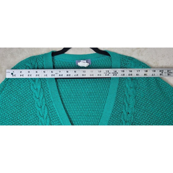 Alison J Vintage Women's Knit Cardigan and Sleeveless Top Combo Green Size XL - Picture 8 of 16